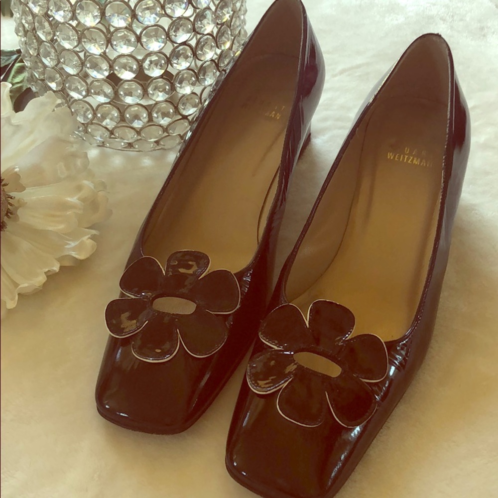 Stuart Weitzman black patent leather shoes!
